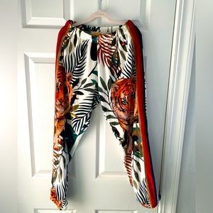 Aviator Nation jungle tiger velvet pants XS